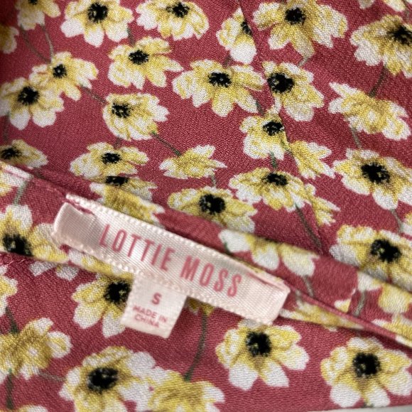 NEW Pacsun Floral Skirt - Women’s S -  Pink / Yellow - Picture 4 of 4